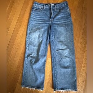 Madewell wide leg crop jean